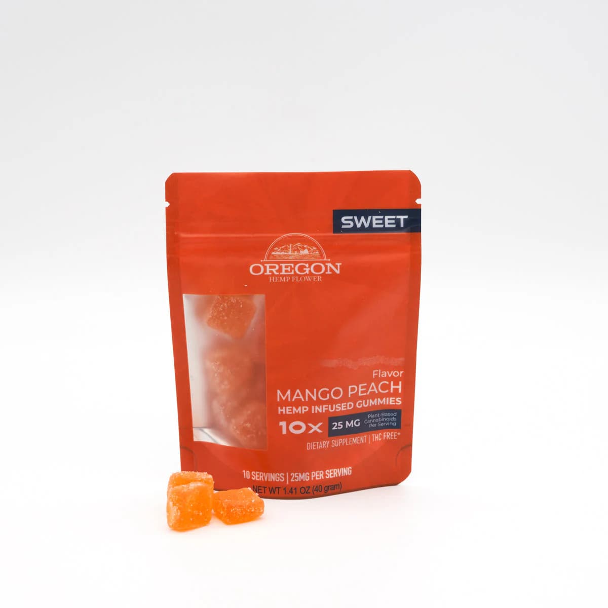 Sweet Mango Peach CBD Gummies 250mg